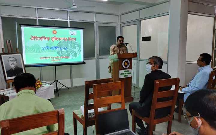 bangladesh assistant high commission celebrates historic mujibnagar day in agartala