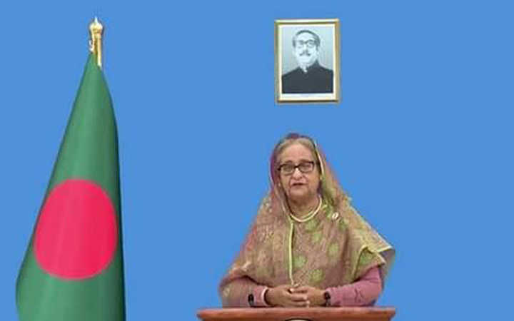 prime minister sheikh hasina urged the developed countries to reduce carbon emissions