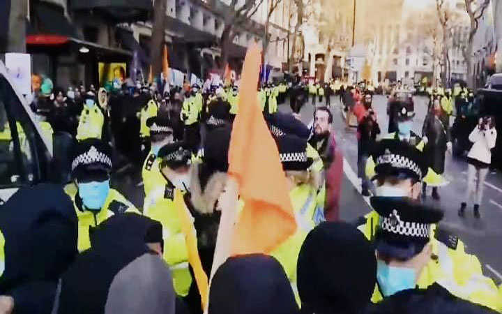 demonstrations in support of farmer movement in britain