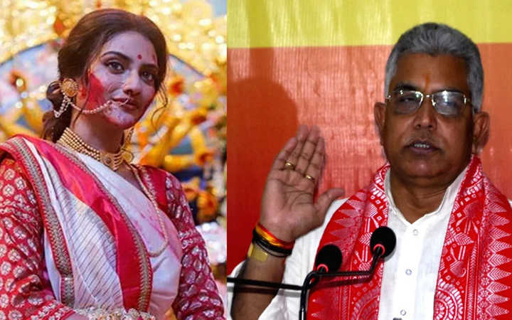 dilip ghosh alleges nusrat jahan fooled hindu voters with sindoor