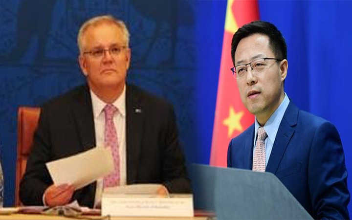 virtual war between australia and china over false allegations against australian troops