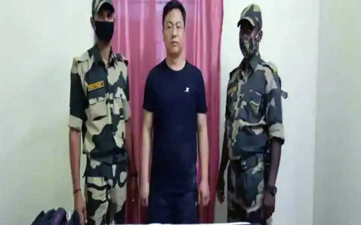 which way did the chinese citizen come to india across the border stf in the investigation