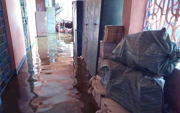 gosaba bdo office submerged due to dam collapse relief work has started