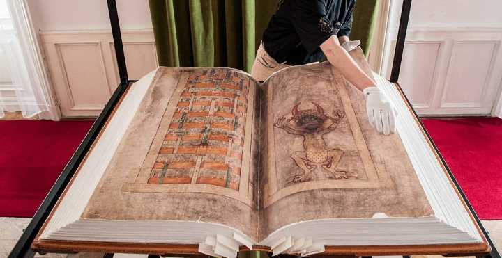 the devils bible or codex gigas written in only one night by mysterious writer