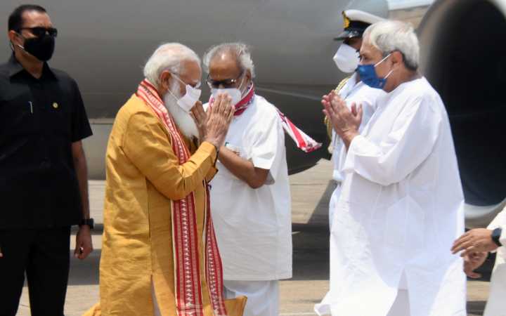 as the country is at the peak of pandemic we have not sought any immediate financial assistance to burden the central govt said naveen