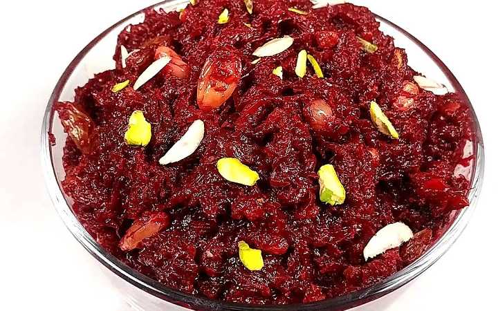 enjoy winter evenings with beet pudding