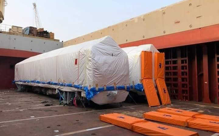 shipment of 6 metrorail bogies from japan has arrived in mongla port