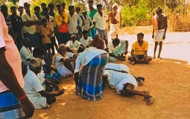 village panchayat in tamil nadu punished three old dalit men to apologize on their feet