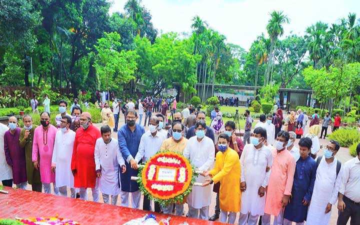 swechasebak league pays homage to poet kazi nazrul islam on his 122nd birth anniversary