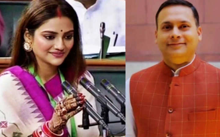 bjp leader amit malviya questioned tmc mp nusrat jahan if she lied about her marriage in parliament