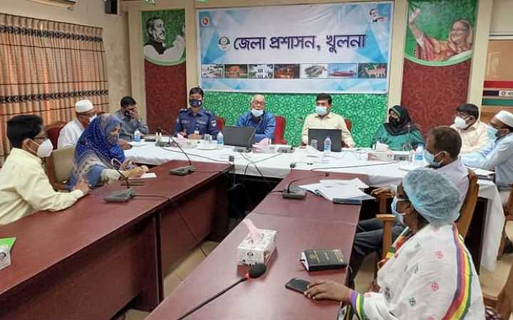 coronavirus prevention committee meeting held in khulna