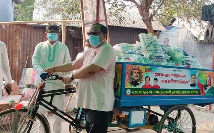 humanitarian van launched in dhaka on the initiative of awami swechasebak league