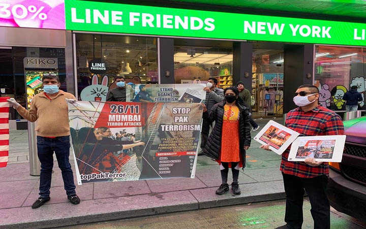 demonstrations against pakistan in times square