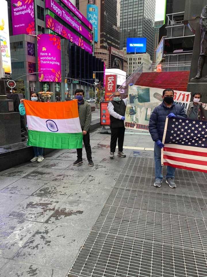 demonstrations against pakistan in times square