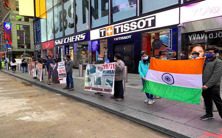 demonstrations against pakistan in times square