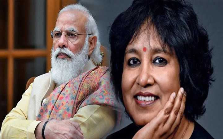 taslima nasrin tweeted to narendra modi