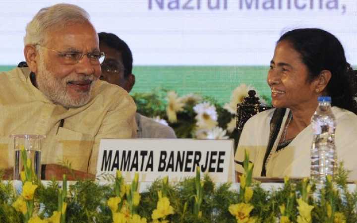 modi mamata face to face in meeting first time after election