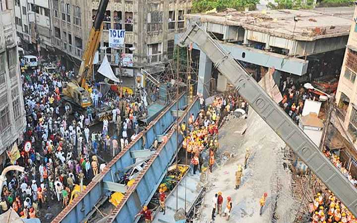 kmda started demolishing the posta flyover