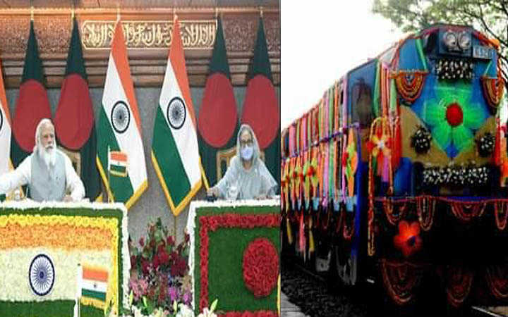 pm modi and sheikh hasina jointly launch new passenger train between india and bangladesh