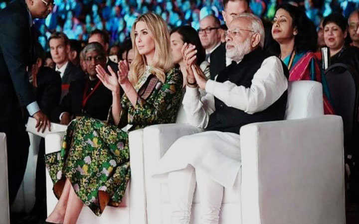 ivanka trump tweets to reminiscence hyderabad visit with pm modi