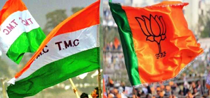 jagaddal battlefield in bjp trinamool clash 3 police injured