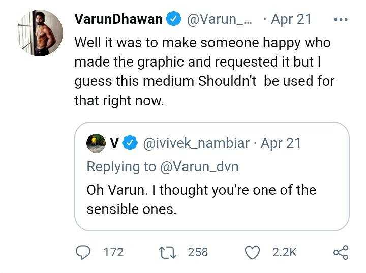 varun dhawan was brutally trolled for sharing post in corona situation