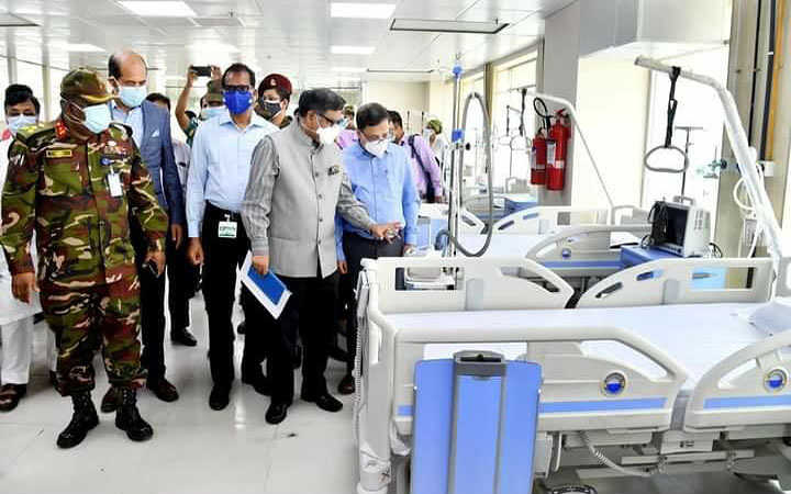 inauguration of the largest covid dedicated hospital in bangladesh