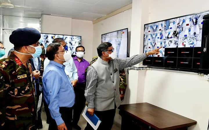 inauguration of the largest covid dedicated hospital in bangladesh