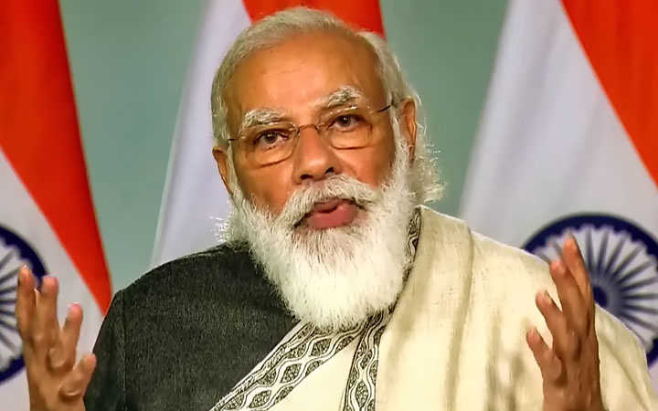 narendra modi welcomed the new year with a poem