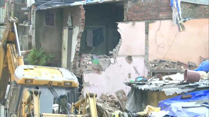 four storey building in malvani area of mumbai collapsed