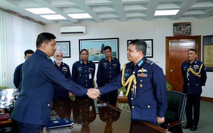 newly appointed bangladesh air force chief sheikh abdul hannan assumes charge