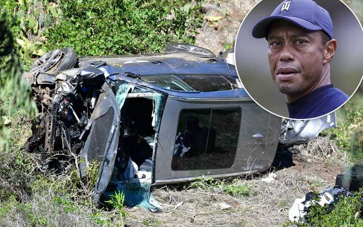 tiger woods was seriously injured in a car accident