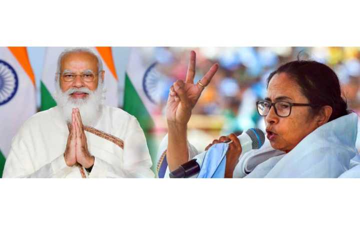 mamata banerjee says elections are underway here and pm modi goes to bangladesh and lectures on bengal